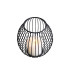 Metallist dekoratiivne küünlajalg – must ažuurne kuul-latern koju ja terrassile, 1 tk, 15 × 15,5 cm