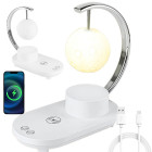 RGB-öölamp kuulambiga, juhtmevaba laadija ja Bluetooth-kõlariga, 10 W