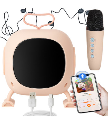 Bluetooth-kõlar karaoke-mikrofoniga, RGB LED-valgustus – F23A