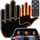 LED-žestivalgusti auto tagaklaasile, puldiga, keskmise sõrme žest – 14,5cm x 11,5cm