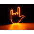 LED-žestivalgusti auto tagaklaasile, puldiga, keskmise sõrme žest – 14,5cm x 11,5cm