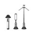 Mitmeotstarbeline LED-matkavalgusti ja taskulamp, teleskoopne, 25–52 cm