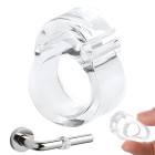 Läbipaistev silikoonist ukselingi stopper, seinakaitse ja põrkepehmendi – 3cm x 2,5cm x 1,5cm