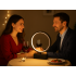 Ümmargune rõngakujuline LED-laualamp, hämardatav, kolme valgusvärviga, 20 cm