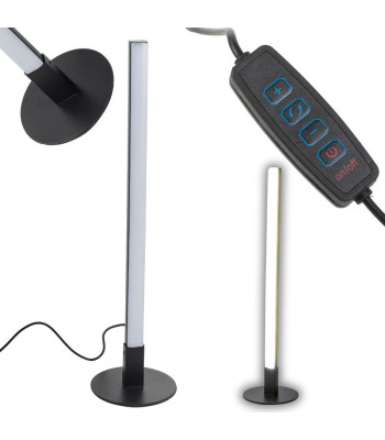 Moodne dekoratiivne LED-laualamp ja põrandalamp, must, 40 cm