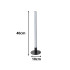 Moodne dekoratiivne LED-laualamp ja põrandalamp, must, 40 cm