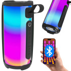 Juhtmevaba Bluetooth-boombox-kõlar, USB, FM-raadio, AUX ja RGB-valgustus, 18cm x 8,5cm x 8,5cm