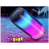 Juhtmevaba Bluetooth-boombox-kõlar, USB, FM-raadio, AUX ja RGB-valgustus, 18cm x 8,5cm x 8,5cm