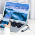 USB-C-jaotur 8-ühes HDMI, USB-A, USB-C, SD/TF ja RJ45 – 15,3 × 3,2 × 1,1 cm