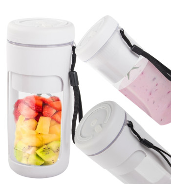 Kaasaskantav juhtmevaba USB-blender smuutide ja jää purustamiseks, 450 ml, 28 cm