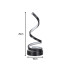 Spiraalne LED-laualamp, 3 valgusvärvi, USB-toide ja reguleeritav heledus, 10cm x 25cm