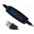 Spiraalne LED-laualamp, 3 valgusvärvi, USB-toide ja reguleeritav heledus, 10cm x 25cm