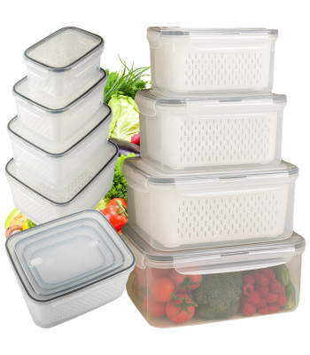 Köögitoidukarpide komplekt sõelkorvide ja silikoontihenditega, 4 tk, 600 ml, 1400 ml, 2500 ml ja 4000 ml