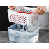 Köögitoidukarpide komplekt sõelkorvide ja silikoontihenditega, 4 tk, 600 ml, 1400 ml, 2500 ml ja 4000 ml