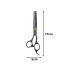Professionaalsed juuste tekstureerimis- ja harvenduskäärid, mustad, 17 cm