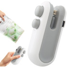 Juhtmevaba kilepakendite sulgeja ja avaja, USB-laadimisega, magnetiga, 2-ühes, 9cm x 3,5cm