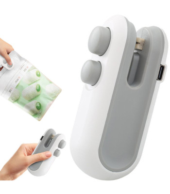 Juhtmevaba kilepakendite sulgeja ja avaja, USB-laadimisega, magnetiga, 2-ühes, 9cm x 3,5cm
