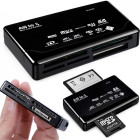 USB-mälukaardilugeja CF-, SD-, microSD-, XD-, MS- ja MMC-kaartidele