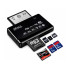 USB-mälukaardilugeja CF-, SD-, microSD-, XD-, MS- ja MMC-kaartidele