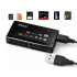 USB-mälukaardilugeja CF-, SD-, microSD-, XD-, MS- ja MMC-kaartidele