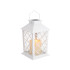 Dekoratiivne LED-latern elektrilise küünlaga, valge, 28cm x 14cm x 14cm
