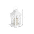 Dekoratiivne LED-latern elektrilise küünlaga, valge, 28cm x 14cm x 14cm