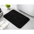 Pehme, imav ja libisemiskindel vannitoavaip, must, 80 × 50 cm