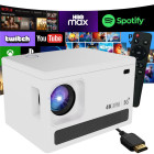 LCD-videoprojektor Android TV 11.0, Wi-Fi, Bluetooth ja 4K-tugi – X6, 100 tolli