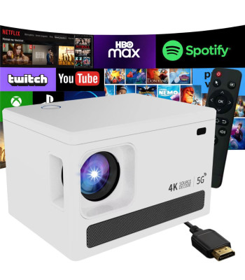 LCD-videoprojektor Android TV 11.0, Wi-Fi, Bluetooth ja 4K-tugi – X6, 100 tolli