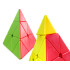 Hariv püramiidikujuline kiirkuubik Pyraminx, loogika- ja osavusmäng, 9,5cm x 9,5cm x 9,5cm