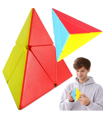 Püramiidikujuline loogikamäng Pyraminx 3D – 9,5cm x 9,5cm x 9,5cm