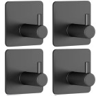 Isekleepuvad metallist konksud, 4 tk, puurimiseta – 2,7 cm, 4,5 × 4,5 cm