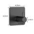 Isekleepuvad metallist konksud, 4 tk, puurimiseta – 2,7 cm, 4,5 × 4,5 cm