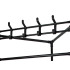 Nurgapealne metallist põrandariidenagi jalatsiriiulitega, 174cm x 42cm x 42cm
