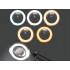 LED-valgustusega laualamp-luup, 10× suurendus