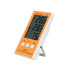 Digitaalne termomeeter-hügromeeter LCD-ekraani ja sondiga, kollane-valge, 6 × 10 cm