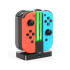 Nintendo Switchi Joy-Coni laadimisjaam LED-valgustusega, 4 kontrollerile