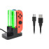 Nintendo Switchi Joy-Coni laadimisjaam LED-valgustusega, 4 kontrollerile