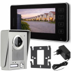 Juhtmega videofonolukk väravale ja välisuksele, LCD-monitoriga