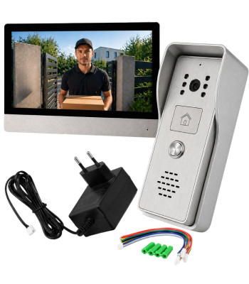 Videofonosüsteem väravale ja jalgväravale, Wi-Fi, öine IR-valgustus, poolakeelne menüü, LCD-ekraan, 6″