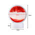 3D liikuvate liivamustritega RGB LED-laualamp, USB, 19 cm