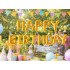 Kuldsed fooliumist HAPPY BIRTHDAY õhupallid – sünnipäevagirland