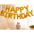 Kuldsed fooliumist HAPPY BIRTHDAY õhupallid – sünnipäevagirland
