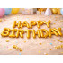 Kuldsed fooliumist HAPPY BIRTHDAY õhupallid – sünnipäevagirland