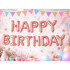 Roosa HAPPY BIRTHDAY fooliumõhupallide vanik, 13 tk