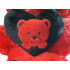Punane plüüsist kaisukaru südamega „I LOVE YOU” – kingituseks, 30cm x 18cm