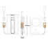 Magnetiline juhtmevaba kiirlaadimisega akupank USB-C ja Lightning-ühendustega, 5000 mAh, 20 W, 06400