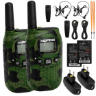 Baofengi raadiosaatjate komplekt, 2 tk, LED-taskulamp, kuni 2 km, 1500 mAh, BF-T6