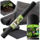 Must umbrohutõkkekangas DIVODV, 50 g/m², 1,5 m x 10 m