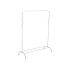 Valge metallist riidenagi riiulite ja 8 konksuga, 150 × 110 × 41 cm
